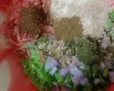 A picture of step 2 of Peas Mini Cheela.