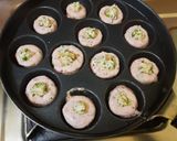A picture of step 6 of Walnut, Paneer and Cheese stuffed Paddu.