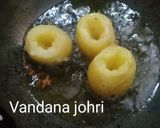 A picture of step 2 of पनीर स्टफ्ड आलू इन काजू ग्रेवी.