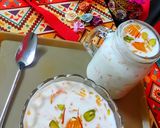 A picture of step 4 of Kheer Komola.