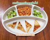 รูปขั้นตอนการทำที่ 3 ของ ขนมปังหน้าชีส&มะเขือเทศผัดหมูใส่ไข่ สำหรับเด็ก blw