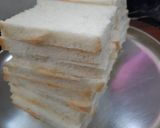 A picture of step 1 of Veg sandwich.