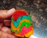 A picture of step 5 of Rainbow Bundt Cake/Rainbow Cake.