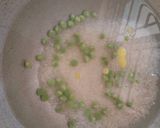 A picture of step 1 of Green spinach pulao.