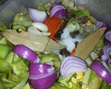 A picture of step 2 of Veg kababs.
