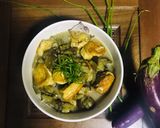 Hình bước làm 4 của món Canh cà tím🍆 nấu đậu