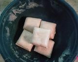 Foto langkah ke 2 dari resep Sawi Kukus Isi Tahu Telur.