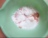 A picture of step 3 of Sakura Mochi.