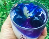 Hình bước làm 4 của món Thạch dừa hoa đậu biếc