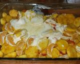 A picture of step 1 of Curried Potatoes and Oranges.