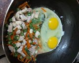 A picture of step 1 of Chicken fried rice.