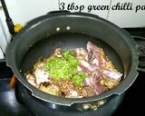 A picture of step 1 of Mutton chaap fry.