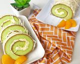 Foto langkah ke 8 dari resep Bolu Gulung Pandan Keju.