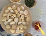 A picture of step 1 of Bhungla bateta.