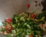 A picture of step 4 of Dry Manchurian.