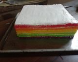 Foto langkah ke 3 dari resep Rainbow cake kukus.