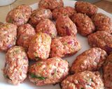 A picture of step 3 of Baked Saucy Mini Kebabs.