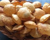 A picture of step 7 of Puri for panipuri.