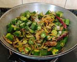 A picture of step 5 of Bhindi ki Sabzi.