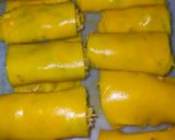 हरी चटनी खांडवी (hari chutney khandvi recipe in Hindi) रेसिपी चरण 6 फोटो