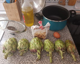 Foto del paso 1 de la receta: Alcachofas rebozadas