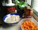 Foto del paso 1 de la receta Potaje fácil y rápido de garbanzos y bacalao