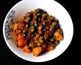 A picture of step 7 of Aloo Palak Matar Sabzi.