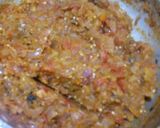 A picture of step 5 of Baigan bharta.
