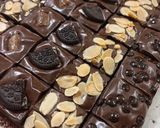 Foto langkah ke 5 dari resep Brownies fudgy sekat.