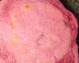 A picture of step 14 of Beetroot chapati.