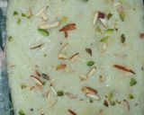 A picture of step 4 of Coconut burfi.
