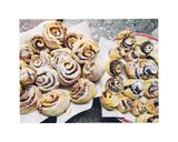 Fahéjas és kakaós mini csigák kelesztés nélkül recept fázis 4 fotója