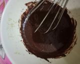 A picture of step 5 of Hobnob style chocolate cake 🎂🎂🍫🍫.