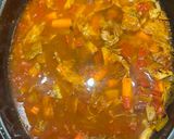 A picture of step 4 of Beef Tomato Veggie Soup.