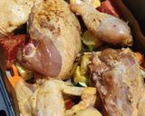 Foto del paso 5 de la receta: Pollo asado con verduras (airfryer)