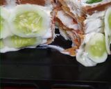 A picture of step 4 of Swedish sandwich cake.