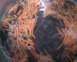 A picture of step 2 of Hot and Sour Soup.