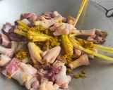 Gambar langkah 3 resipi Rendang Kacang Panjang & Hati Pedal Ayam.