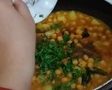 A picture of step 6 of Chana Masala Chat.