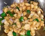 A picture of step 8 of Chicken menchurian.