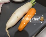 รูปขั้นตอนการทำที่ 1 ของ ผักดอง: ไชเท้าและแครอทดอง (สำหรับกินกับไก่ทอดเกาหลีหรือกินกับอาหารมื้อหลัก)
