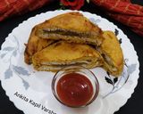 A picture of step 6 of Bread (Bread Pakoda).