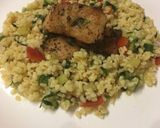 Citromos sült hal tabuléval (bulgur salátával) recept fázis 7 fotója