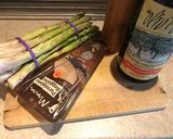 Foto langkah ke 5 dari resep Zucchini stuffed boat & Parmesan Asparagus.