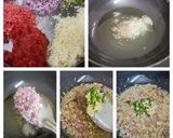 A picture of step 2 of Red rice pulav.