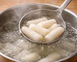 A picture of step 1 of Topokki Rice Cakes with Creamy Strawberry Sauce.
