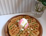 Foto langkah ke 5 dari resep Waffle Matcha.