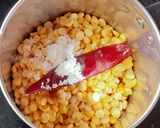 A picture of step 1 of Paruppu urundai kuzhambu.