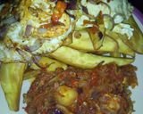 A picture of step 6 of Sweet potatoes with fried egg and stew.