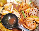 Hình bước làm 2 của món Chuối xanh kho nấm(món chay)